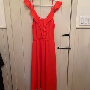 Size small, “Fraiche by J” orange dress.